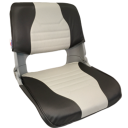 Allpa Klapstoel Skipper deluxe, grijs met bijpassende grijs/antraciete kussenset