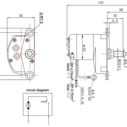 allpa Ruitenwissermotor model 'Alpha' (ZD1132), 1-speed, 12V/6W, 90° wishoek