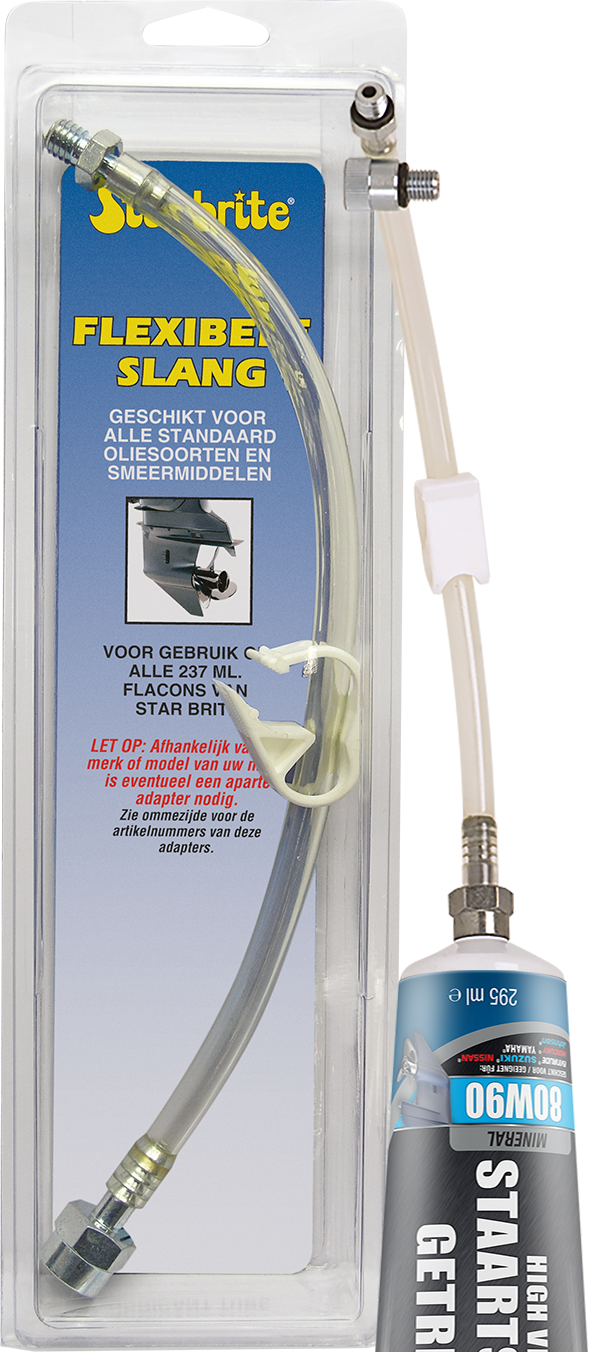 Flexibele staartstukolieslang voor 295 ml tubes