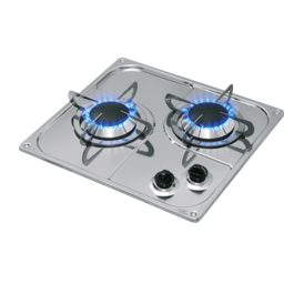 allpa Gaskomfoor RVS, 2 branders