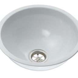 allpa RVS fonteintje met witte epoxy finish