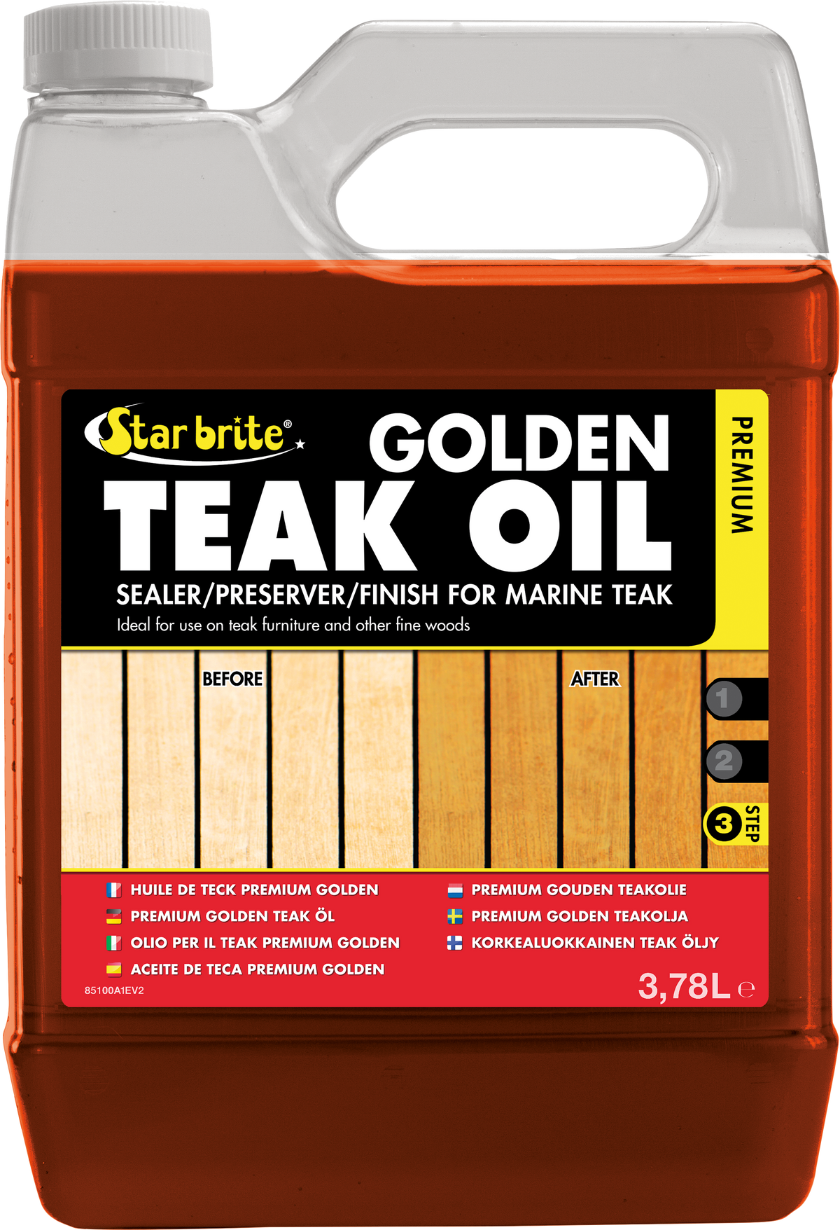 Premium Golden Teak Oil 3785 ML