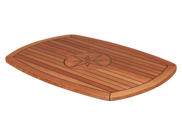 Teak tafelblad / Circle