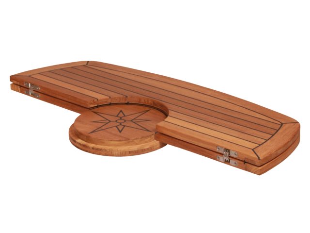 Teak tafelblad / Circle