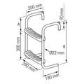 Steiger of bijbootladder / RVS