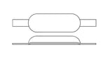 Aluminium anode met stalen lasstrip