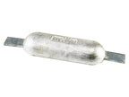 Aluminium anode met stalen lasstrip